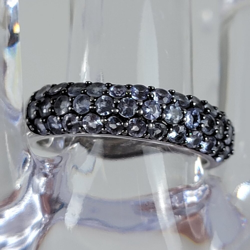 BBJ Lavender Quartz Crystal Sterling Silver Ring Size 8
